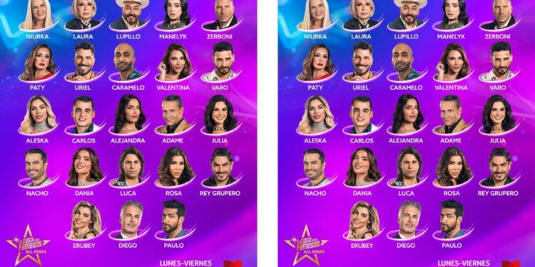 Participantes de La Casa de los Famosos All Stars 2025