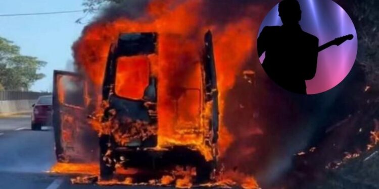 Un afamado cantante de regional mexicano estuvo a punto de morir tras la explosión de su camioneta: VIDEO