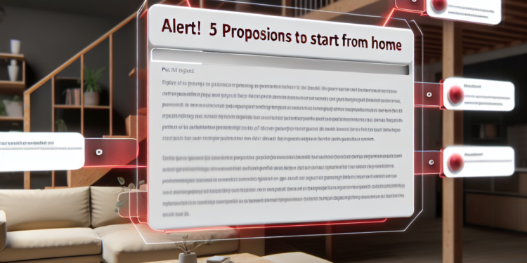 ¡Alerta! 5 propuestas para empezar desde casa.