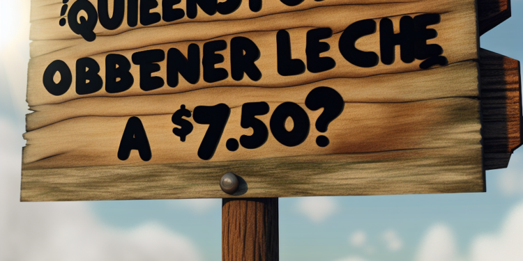 ¿Quiénes pueden obtener leche a $7.50?