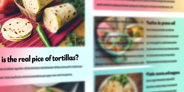 ¿Cuál es el verdadero precio de la tortilla?