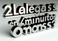 ¿Llegas en 20 minutos o menos?