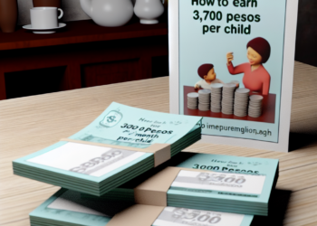 ¿Cómo conseguir 3,700 pesos al mes por niño?