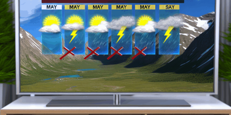 ¿Pronóstico del tiempo para el 28 de mayo?