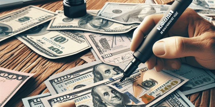 ¿Puede el plumón identificar billetes falsos?