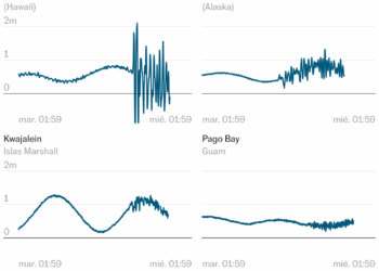 Mapas | Las alertas de tsunami y la llegada de las olas a la costa | Internacional
