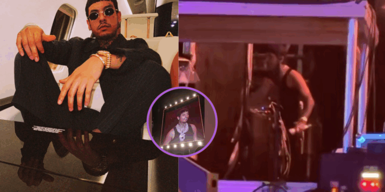 Natanael Cano desata violencia en el escenario de Baja Beach Fest al agredir a su DJ