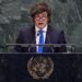 Milei se deshace en elogios a Trump en la ONU y omite hablar de la masacre en Gaza