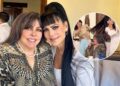 Maribel Guardia y Ana de la Reguera, sus bailarinas