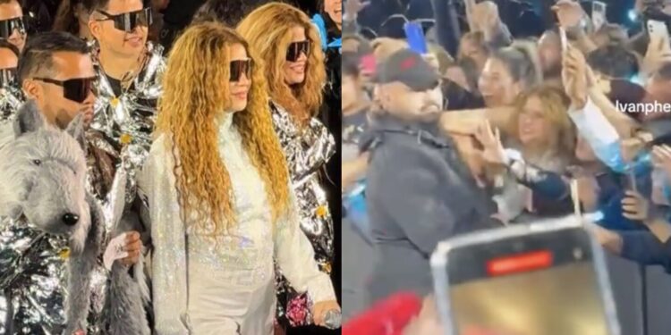 Seguridad de Shakira le hacen la gatada a Shakibecca y la bloquean en pleno show