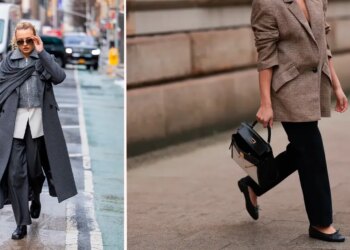 Estilo chic: pantalones rectos y calzado plano otoño-invierno 2025