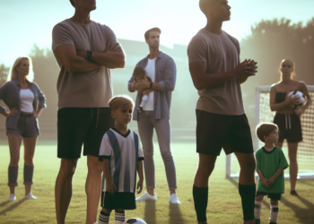 Sara Carbonero y Javi Balboa, espectadores de lujo en el Mundial de LaLiga FC Futures para ver a sus hijos