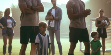 Sara Carbonero y Javi Balboa, espectadores de lujo en el Mundial de LaLiga FC Futures para ver a sus hijos