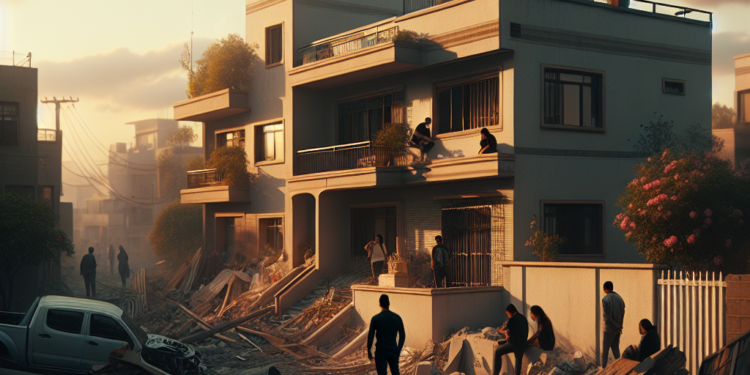 Tlalpan: vecinos observan daño en edificio.