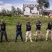 Estudiantes del curso intensivo de escoltad, en la academia de seguridad privada S.W.A.T. Bodyguards, en Facatativa, el 6 de mayo de 2026.