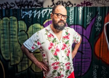 Ignatius Farray, fotografiado en el barrio de Malasaña de MAdrid