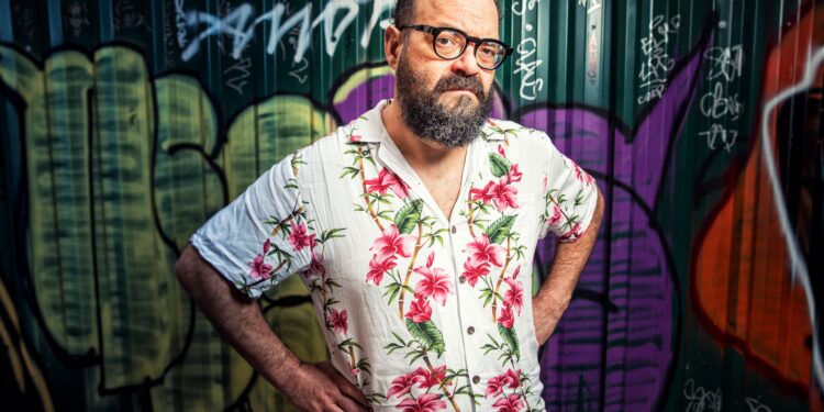 Ignatius Farray, fotografiado en el barrio de Malasaña de MAdrid
