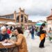 Ambiente este domingo en la plaza de Matadero Madrid, durante la última de las tres jornadas del Festival de EL PAÍS por su 50 aniversario