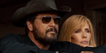 Cole Hauser y Kelly Reilly, en la serie 'Rancho Dutton'.