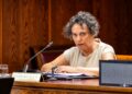 María Gertrudis Alcázar, durante su comparecencia ante el Senado.