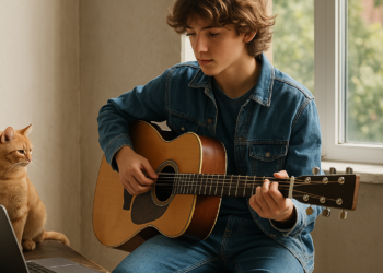 Hijo de Trudeau, Xav, luce denim y crea música.