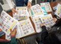 Conteo de votos, en Corferias, en Bogotá, el 31 de mayo.