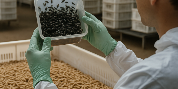 ¿Cómo una fábrica de moscas combate gusanos?
