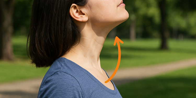 Así debes elevar tu cuello.