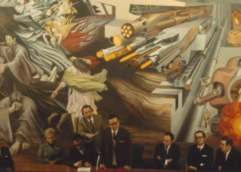 Chile rescata un mural ocultado por la dictadura de Pinochet tras el golpe de Estado de 1973