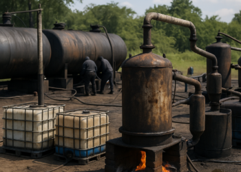 Criminales gestionaban su propia refinería