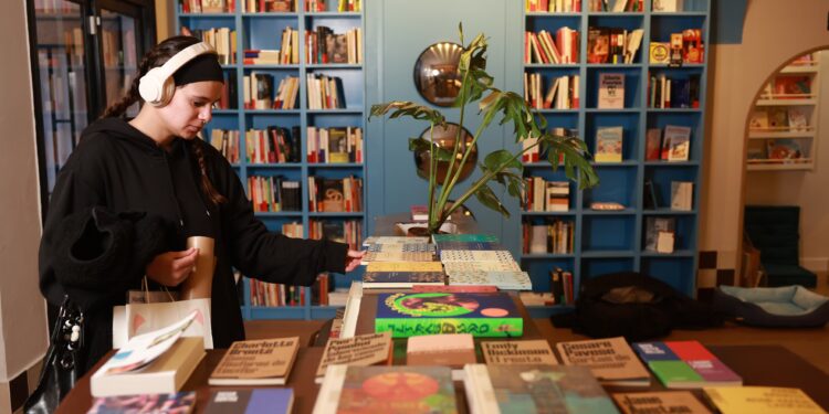 Interior de una librería en Madrid.