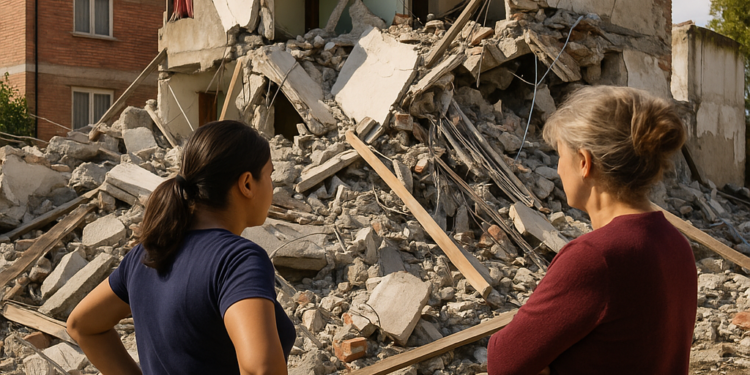 Residentas quedan sin vivienda tras temblores