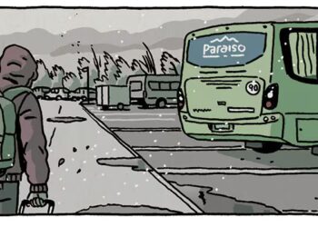 Una viñeta de 'El viaje' (Astiberri), de Paco Roca.